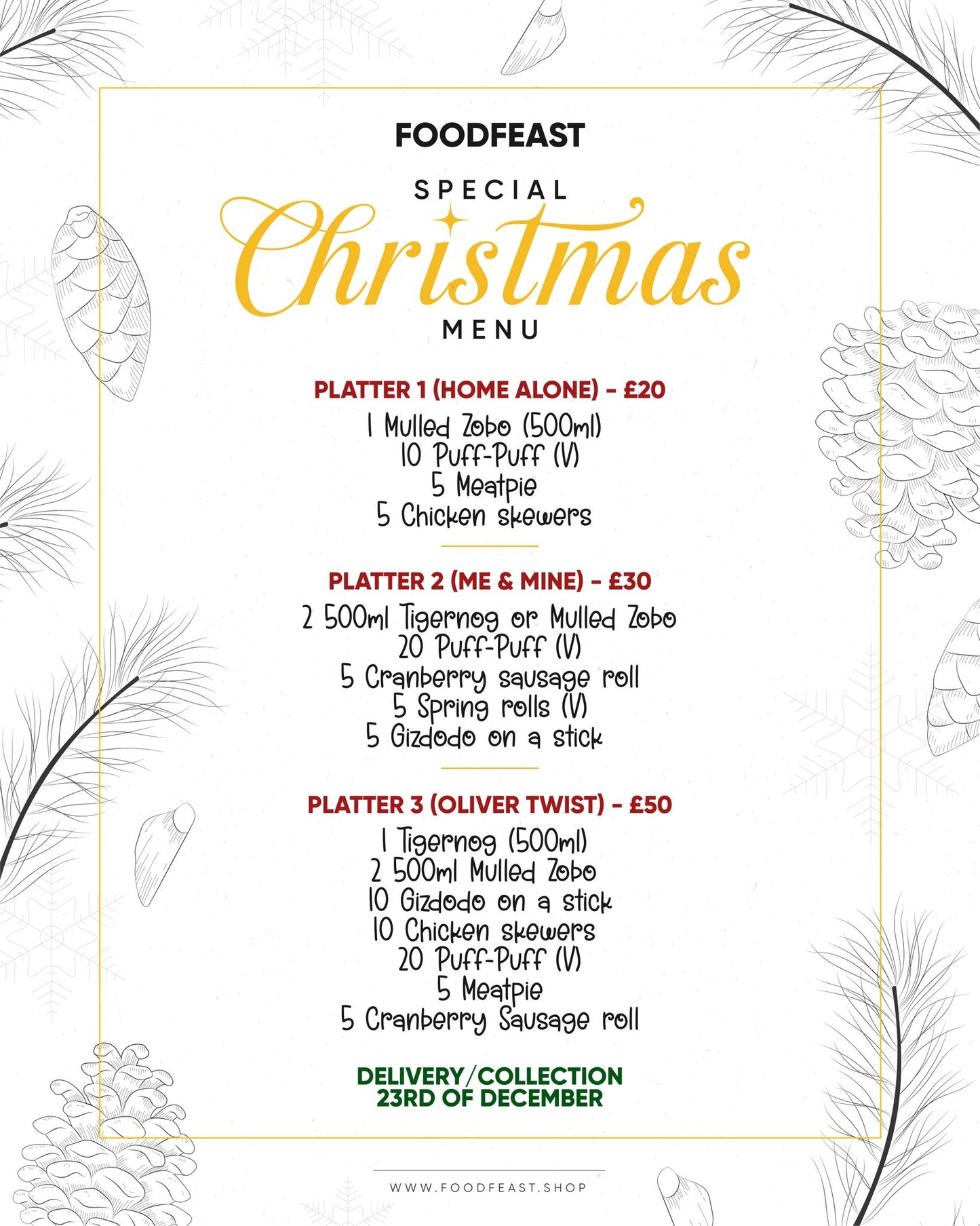 FoodFeast Special Christmas Platters