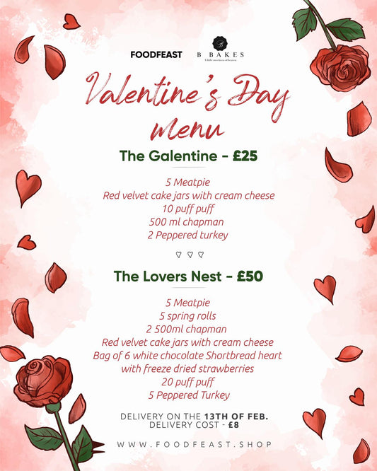 Valentine's day menu